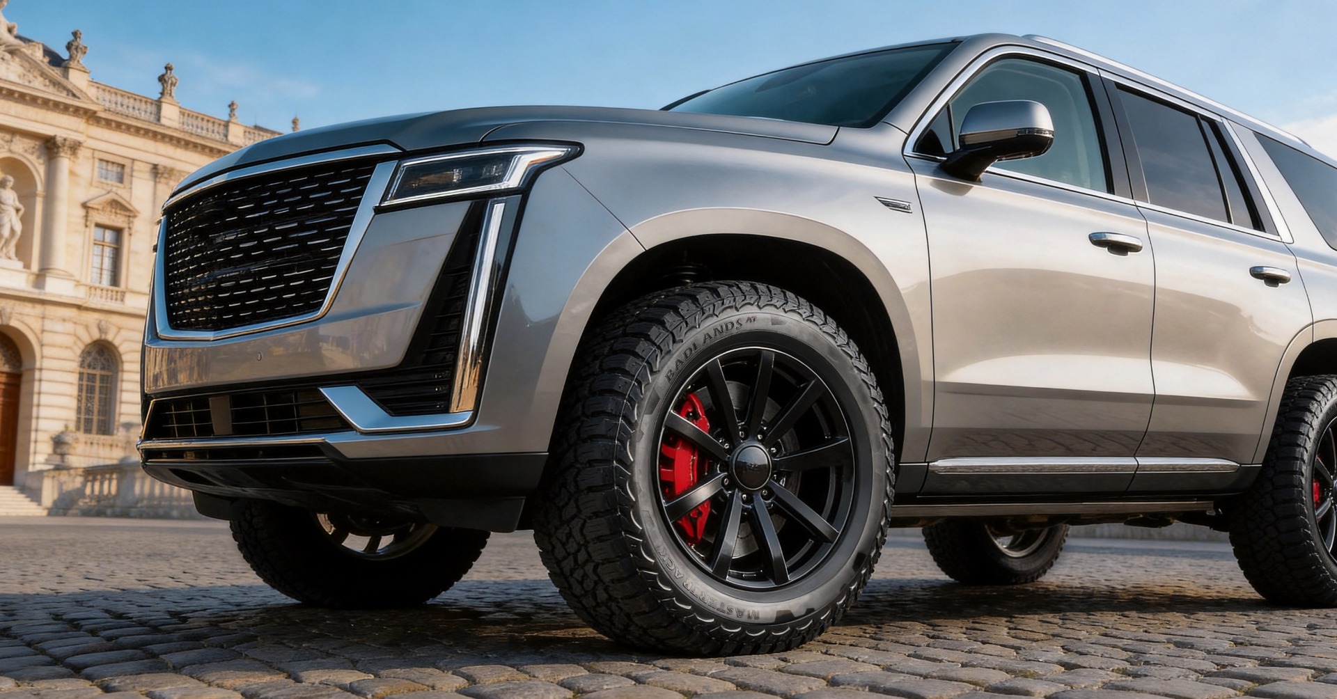Mastertrack Badlands A/T all-terrain tire driving scene