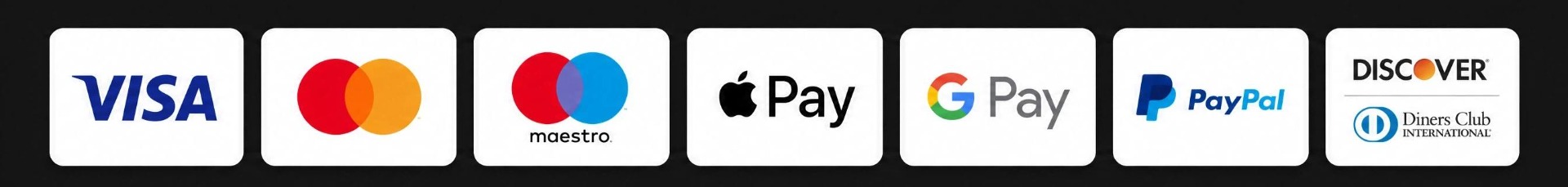 Accepted Credit Cards
